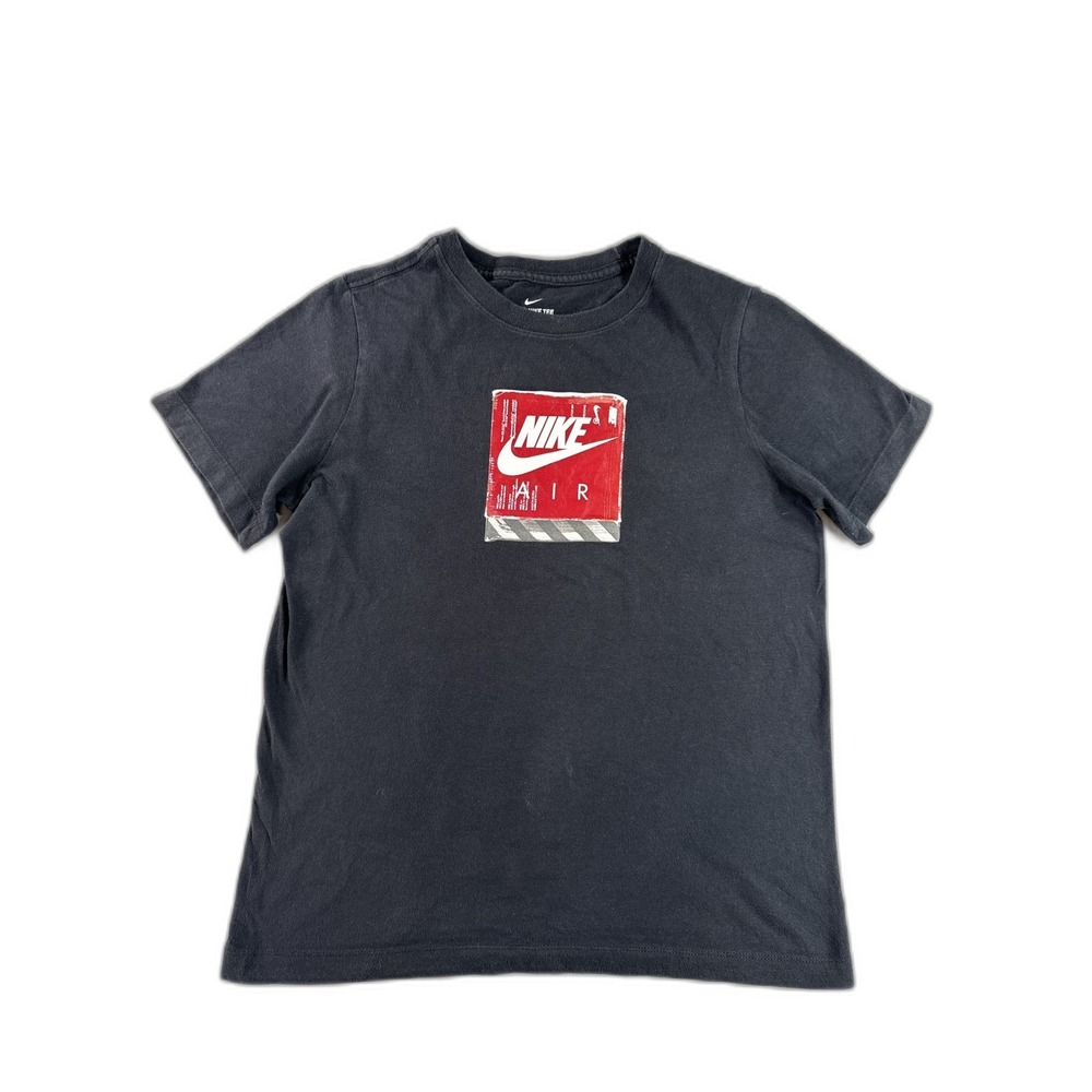 Nike Air Graphic Tee Mens L Black Cotton Crewneck Short‎ Sleeve Breathable
